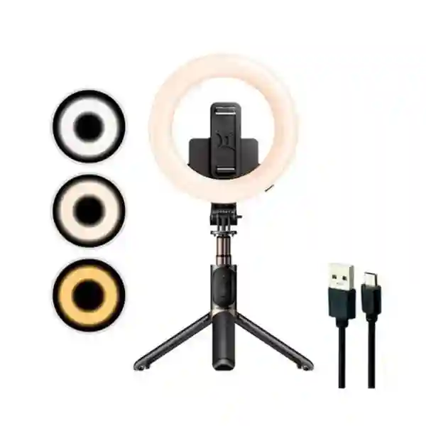 Yesido Selfie Stick With Wireless Ring Light Tripod - SF12