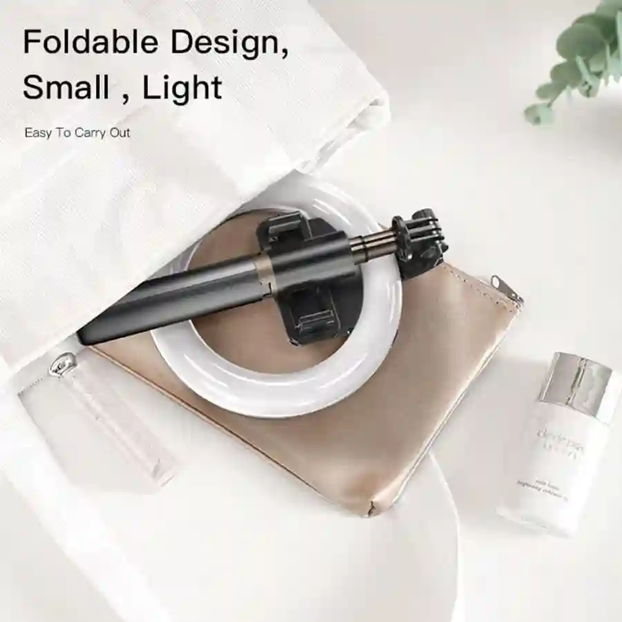Yesido Selfie Stick With Wireless Ring Light Tripod - SF12