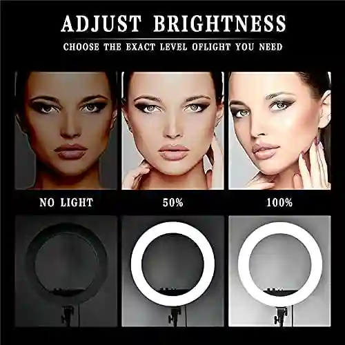 The Mohrim Rl 18 Ring Light With Remote Control 3 Phone Holder
