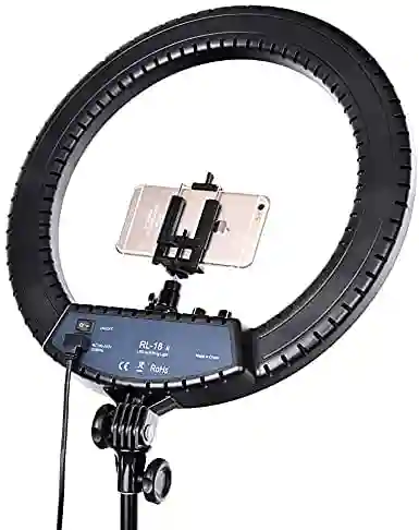 The Mohrim Rl 18 Ring Light With Remote Control 3 Phone Holder
