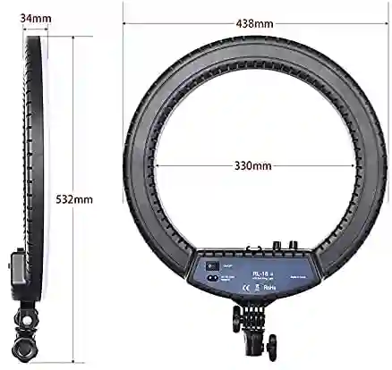 The Mohrim Rl 18 Ring Light With Remote Control 3 Phone Holder