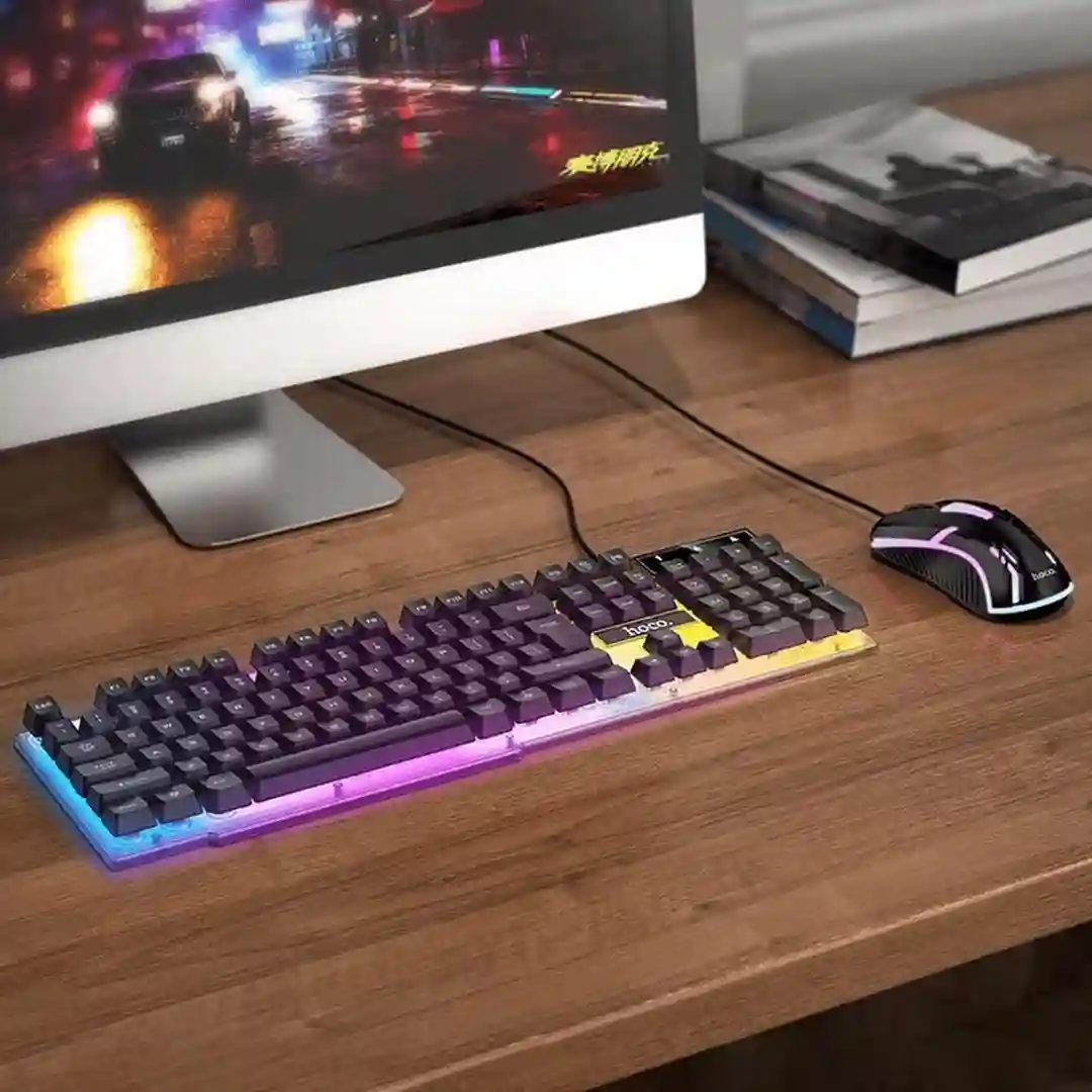 Hoco Gm11 Terrific Glowing Gaming Keyboard And Mouse