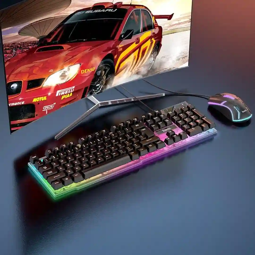 Hoco Gm11 Terrific Glowing Gaming Keyboard And Mouse