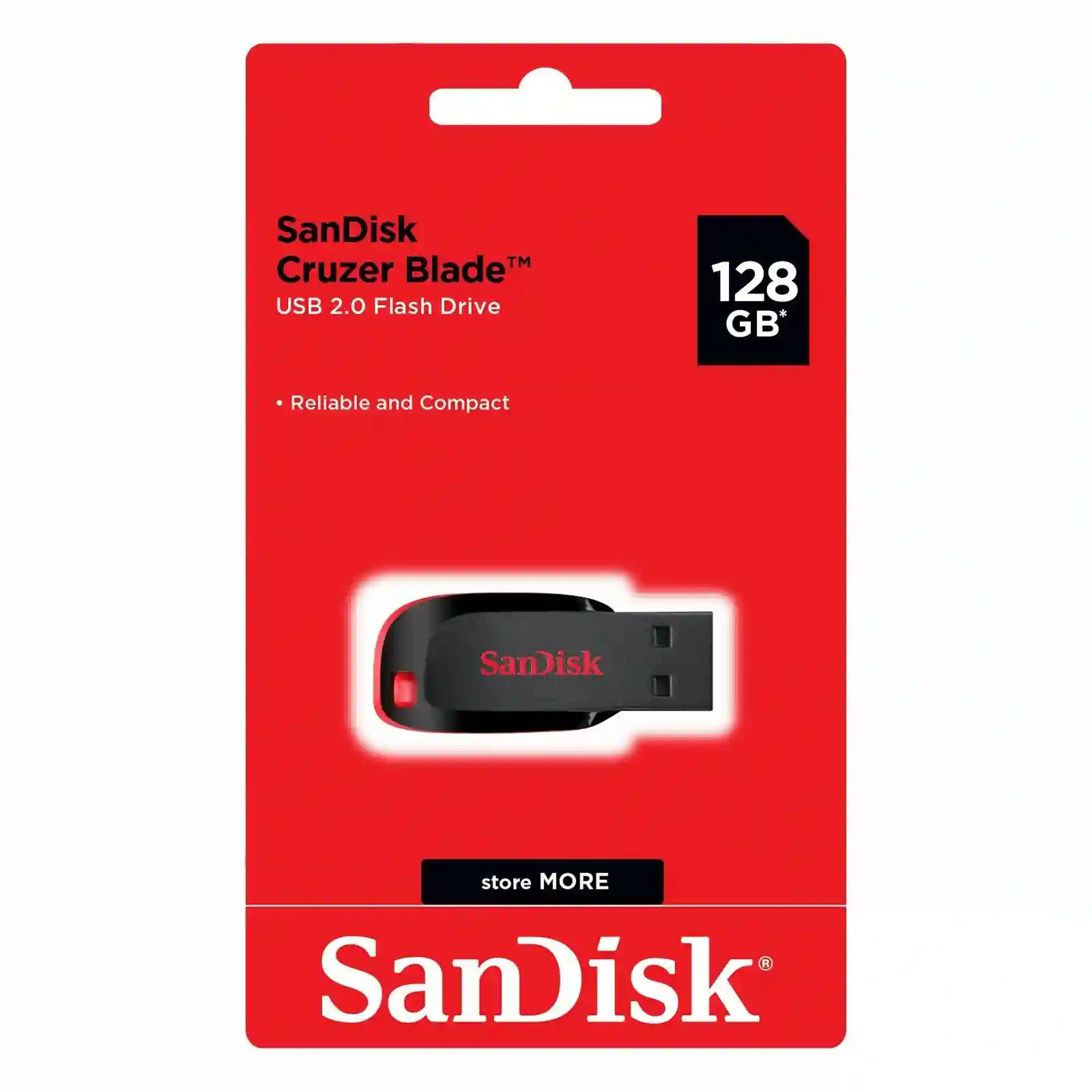 SanDisk Cruzer Blade USB 2.0 Flash Drive 128 GB